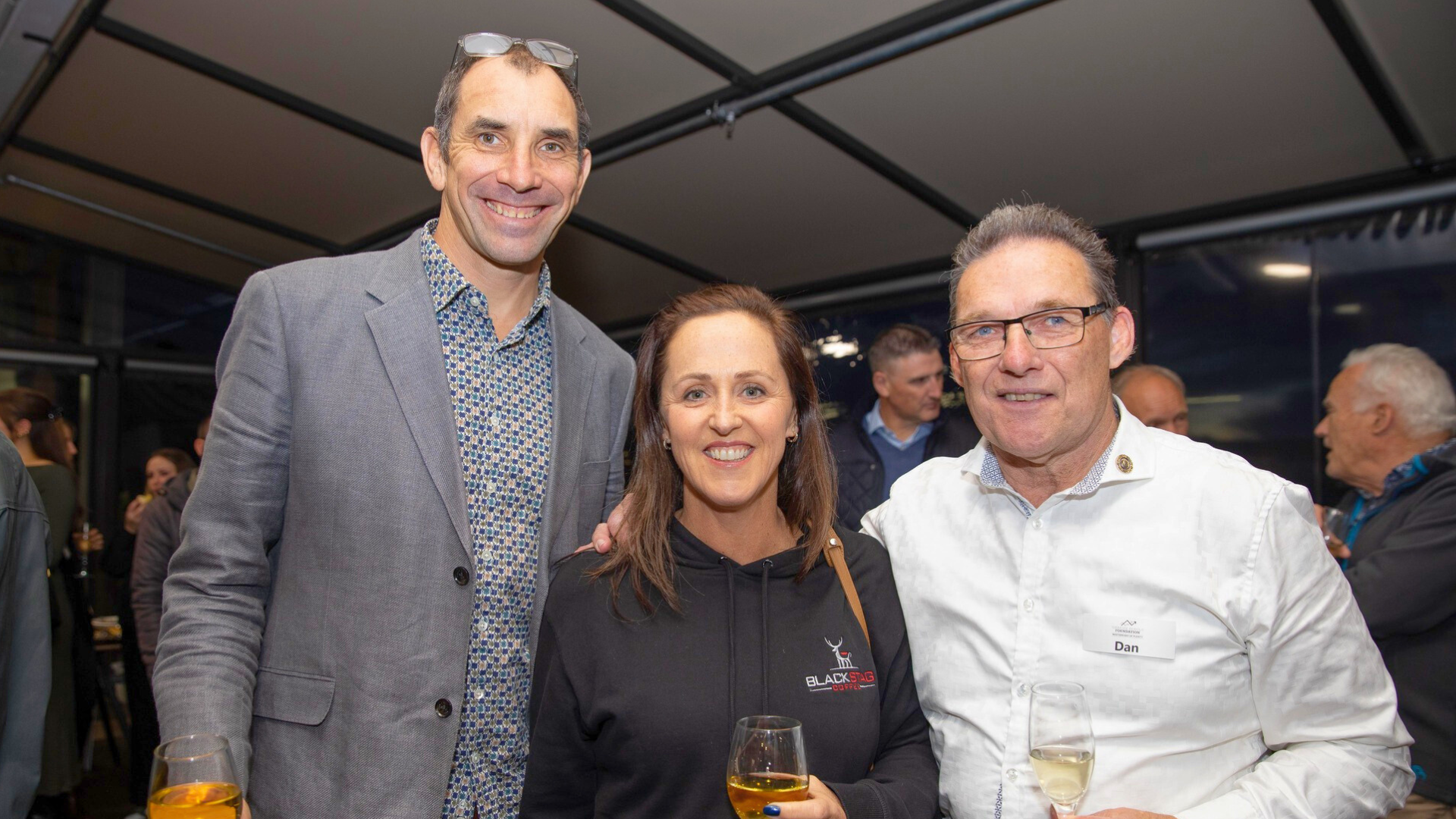 Claire & James with Dan from The Graeme Dingle Foundation | Black Stag’s Commitment to Youth Empowerment